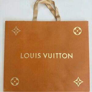 Louis Vuitton shopping bag gold limited edition L